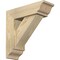 Ekena Millwork Traditional Traditional Rough Sawn Bracket w/ Offset Brace, Douglas Fir, 6"W x 18"D x 18"H BKT0604X18X18TRA01RDF - alternate 1